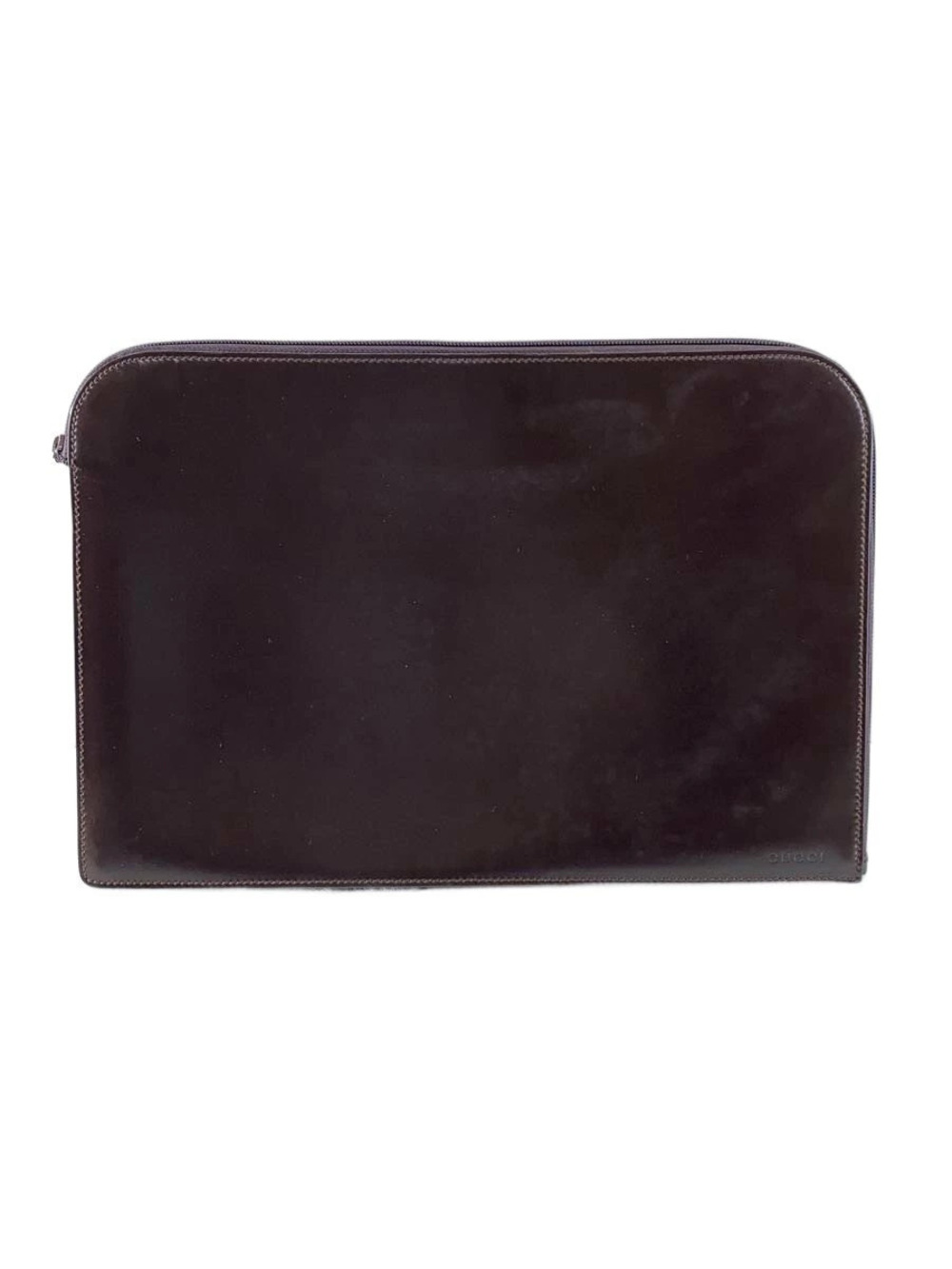 Gucci Clutch Bag Leather Brown